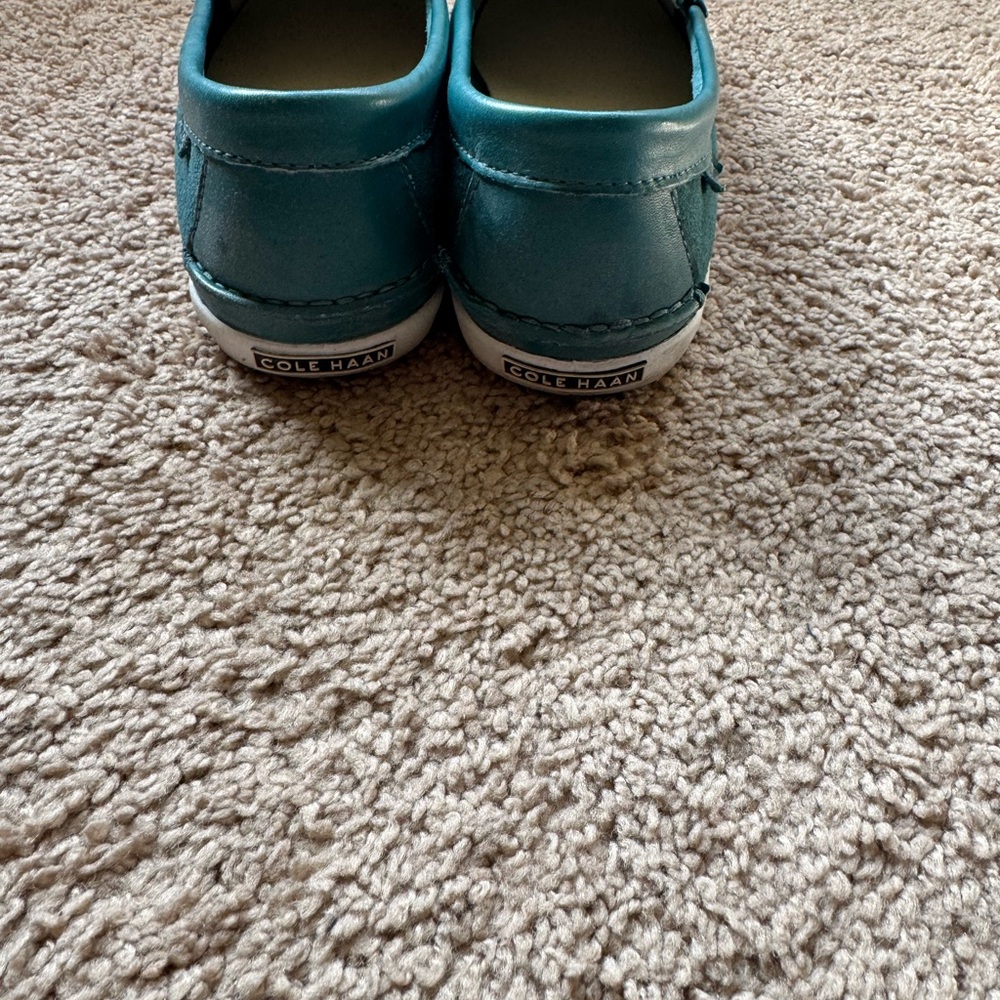 size 8.5. The price is $20. Color: turquoise. - Picture 4 of 5